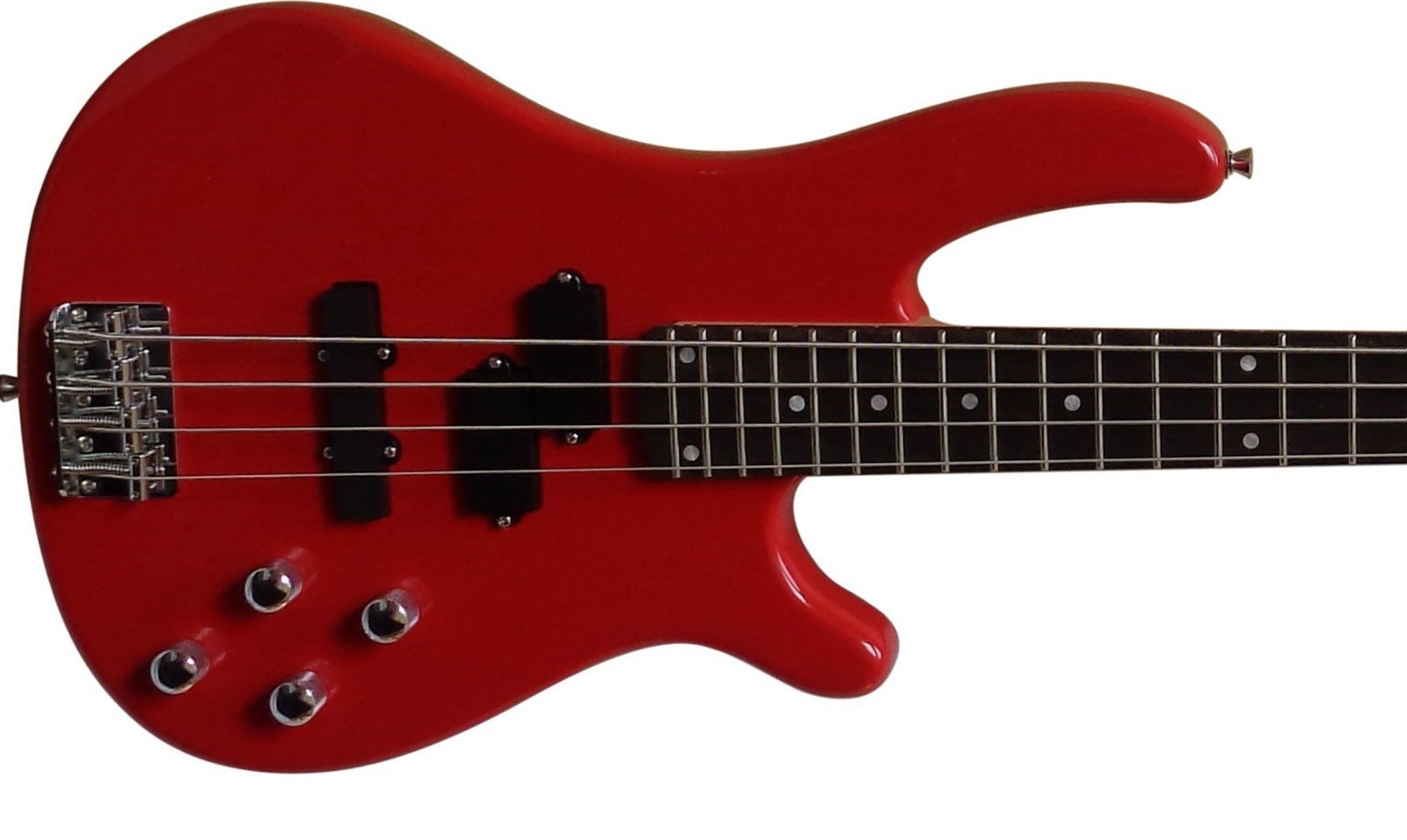 ELEKTRICKÁ BASKYTARA VISION P/ J BASS ČERVENÁ