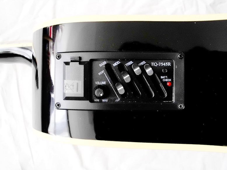 WESTERNOVÁ 12ti STRUNNÁ KYTARA Dreadnought MSA s EQ CW1200 ČERNÁ
