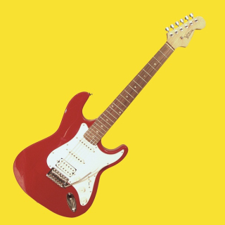 ELEKTRICKÁ KYTARA VISION typu STRATOCASTER HUMBUCKER ČERVENÁ